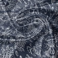 thumbnail image 5 of Ambesonne Paisley Valance Pack of 2, Vintage Boho Grunge, 54"X18", Dark Blue and White, 5 of 5
