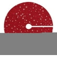 thumbnail image 1 of FMSHPON Red Snowflake Xmas Christmas Tree Skirt Stand Mat for Holiday Party Decoration Indoor Outdoor 36 inches, 1 of 6