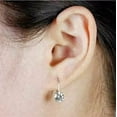 thumbnail image 2 of 3Ct Lab Created Round Diamond Pretty Drop &Dangle Earrings 14K White Gold Finish, 2 of 4