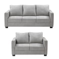 thumbnail image 1 of Sala 3-2 TRINITY Gales 2 piezas ( Sofá, Love Seat ) Gris Nickel, 1 of 8
