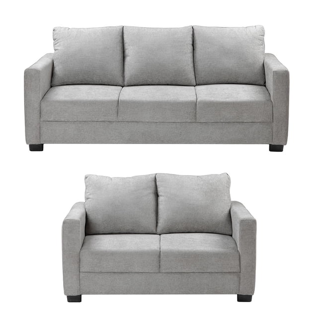 Sala 3-2 TRINITY Gales 2 piezas ( Sofá, Love Seat ) Gris Nickel