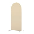 thumbnail image 6 of Acekid 2pcs Wedding Arch Cover, 5.9ft+6.6ft Round Top Chiara Backdrop Cover, Spandex Wedding Arch Stand Covers for Birthday Party Banquet Decoration, 6 of 6