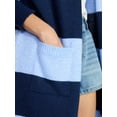 thumbnail image 4 of No Boundaries Striped Open Front Duster, Women’s XXS-XXL, 4 of 5