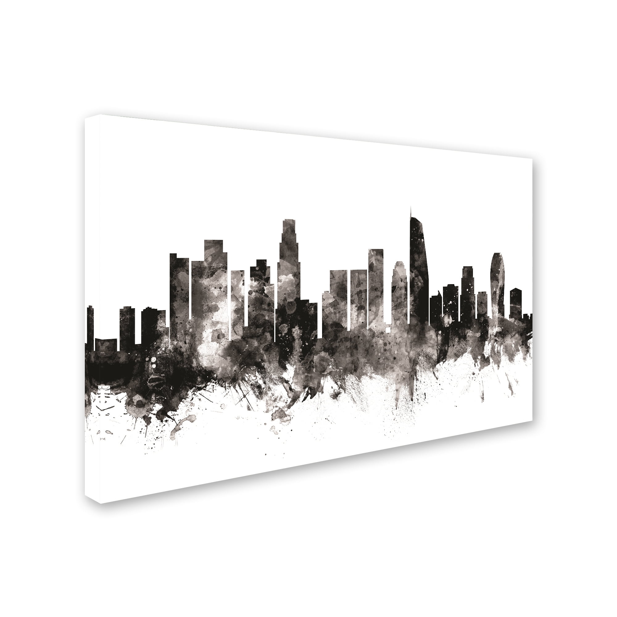 Trademark Fine Art 'Los Angeles California Skyline III' Canvas Art by Michael Tompsett