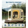 thumbnail image 5 of 10 x 10 FT Pop Up Screen Tent - Portable Screen House for 6 to 8 People with Weather Resistant Design - Beige, 5 of 8