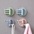 thumbnail image 1 of Meidiya Kitchen Hanger Rotating No Punching Seamless Adhesive 3 Branch Rotatable Storage Hook Household Products, 1 of 6