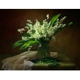 thumbnail image 2 of Skorokhod, Tatyana 18x15 White Modern Wood Framed Museum Art Print Titled - With A Bouquet Of Lilies Of The Valley, 2 of 4