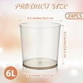 thumbnail image 2 of 24 Pcs Plastic Ice Bucket 6 Liter Gold Glitter Clear Ice Drink Wine Cooler for Wedding Large Champagne Beer Buckets Beverage Tub Soda Chiller for Party Bar Flower Vase Trash Can, 2 of 7