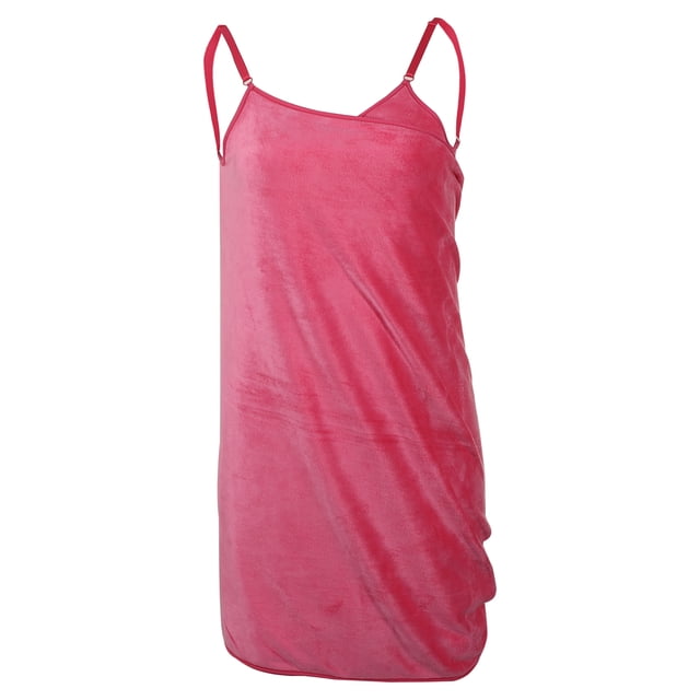 Toalla de Baño para Mujer Unique Bargains Rosa Roja