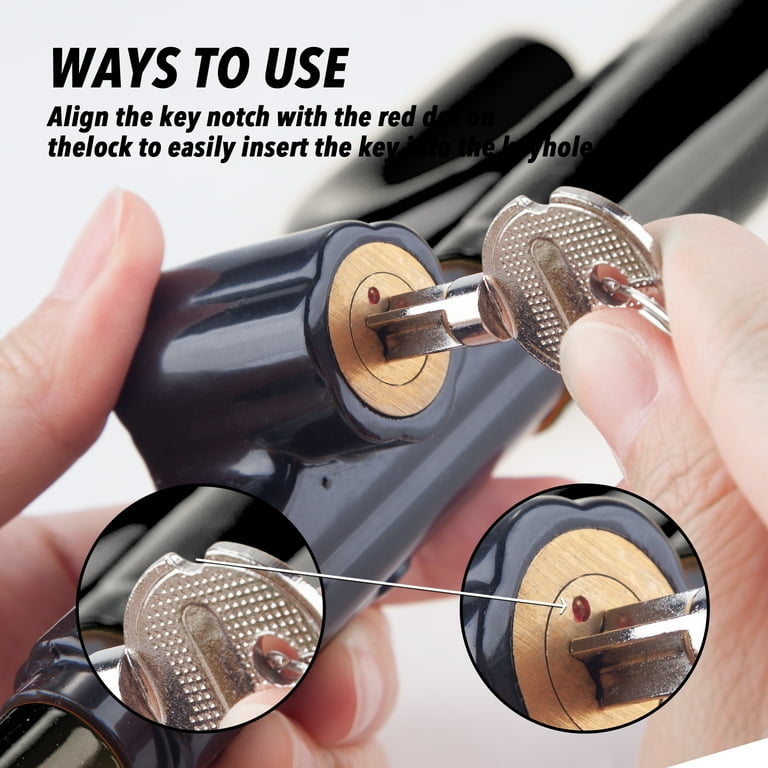 CARTMAN Steering Wheel & Pedal Lock, Black Anti-Theft photo 6
