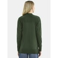thumbnail image 4 of Time and Tru Women's and Women's Plus Open Front Cardigan Sweater, Sizes XS-4X, 4 of 5