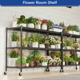 thumbnail image 2 of 3-Tier Adjustable Heavy Duty Steel Wire Rack 59.6"x24"x51.6", 2 of 7