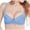 Blue, variant on Womens Underwire Bralettes Push Up Demi C Cup Sexy Bras Lace Seamless Comfortable Supportive Lifting Bras Purple, 38/85C