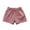 Dusky Pink, variant on Hotiary Girls Cotton Pull on Stretch Tie Shorts with Knit Waistband Kids Solid Color Breathable Running Biker Shorts with Pocket Toddler Child for 2 Years-12 Years