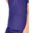 thumbnail image 2 of Mini Marilyn Women's 4-Way Stretch V-Neck 3 Pocket Scrub Top, 2 of 2