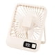 thumbnail image 4 of Ventilador de escritorio portátil recargable de 5 velocidades, silencioso, mini ventilador de mesa para verano Beige, 4 of 9