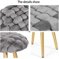 thumbnail image 6 of Homebeez Vanity Stool Upholstered Footrest Stool Modern Dressing Stool Side Table Footstool,Gray, 6 of 7