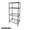 Black, variant on WorkPro 4-Tier Black Slim Wire Shelving
