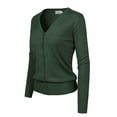 thumbnail image 3 of Made by Olivia Women's Classic Button Down Long Sleeve V-Neck Soft Knit Sweater Cardigan, 3 of 7