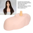 thumbnail image 4 of NFTIGB Mannequin Shoulder Model Realistic PVC Bust Stand Support Base Platform For Cosmetology Hair Styling Head Training, Washable Reusable Wig Display Molds, Universal Fit, 4 of 9