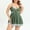 Army Green, variant on Dxzfnsa Women's Plus Size Bikini Swimsuits Women Two Piece Tummy Control Bathing Suits Trendy Solid Color Swim Dress with Flat Angle Shorts