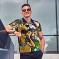 thumbnail image 3 of Lsque Scooby-Doo Pattern Golf Shirts for Men Dry Fit Print Moisture Wicking Performance Short Sleeve Polo Shirt-3X-Large, 3 of 7
