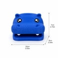 thumbnail image 3 of Hippo Desk Organizer, All in One Storage for Pens, Pencils, Sticky Notes and Notepads, Cute Stationery Holder with Reusable Stencils, Durable Office Accessory (Hippos-Blue), 3 of 6