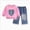 Hot Pink 0726, variant on Toddler Girls Outfits 9 12 18 24 Months 2T 3T 4T 5T Girls Fall Winter Clothes Toddler Girls Ruffle Long Sleeve Cute Top Jeans Bell-bottomed Pants 2PCS Set Pink Size 2-3 Years
