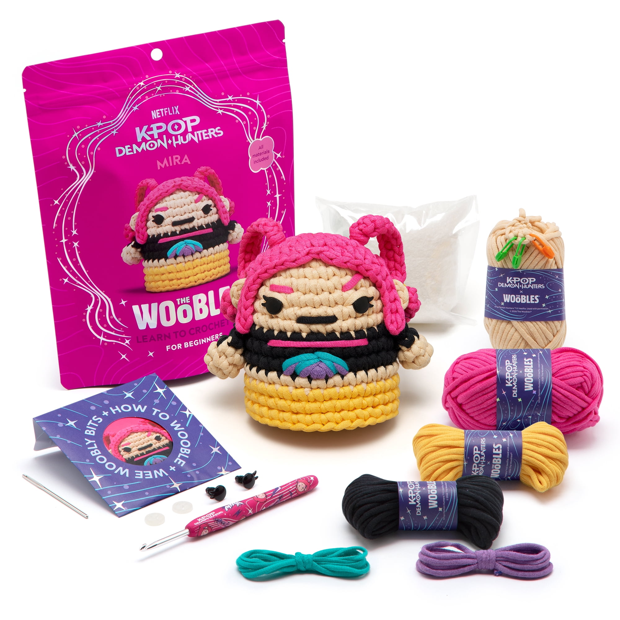 The Woobles Beginner Crochet Amigurumi Kits - Mira