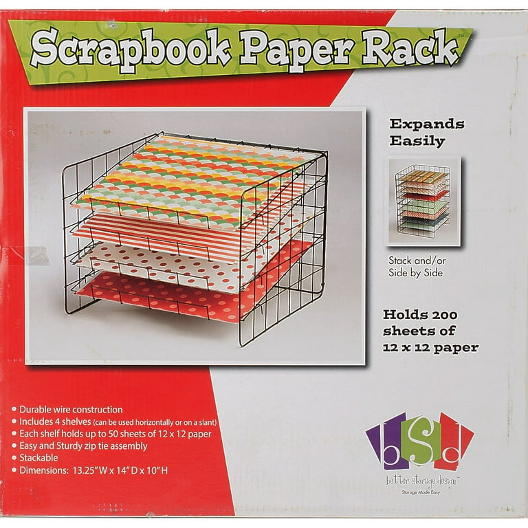 12x12 Paper Wire Shelf - Shipping INCLUDED to most US locations – Priceless  Scrapbooks