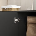 thumbnail image 6 of PORKISS 55.1" Fluted Sideboard, Modern Wood Buffet Cabinet with Storage, Accent Cabinet with Adjustable Shelves for Dining Room, Living Room & Entryway, Black, 6 of 8