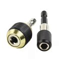 thumbnail image 4 of 2pc 50/60mm Drill Chuck Screwdriver Impact Driver Keyless Adaptor 1/4in Hex Shank Drill Bit Quick Change Convertor Adapter Tool, 4 of 5