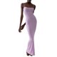 thumbnail image 1 of Txlixc WFaldas largas de tirantes de verano para mujeres, faldas de lazo cuadrado de pasta sólida para clubes de fiestas Txlixc moda, 1 of 8
