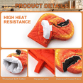 thumbnail image 6 of Oven Mitts Heat Resistant Gloves 2 Pack, Crab Tongs Lobster Claw Gloves Fun Kitchen Mittens Cute Oven Mitts High Temp Cotton Baking Gloves Microwave Pizza Toaster BBQ for Women Men, 6 of 10