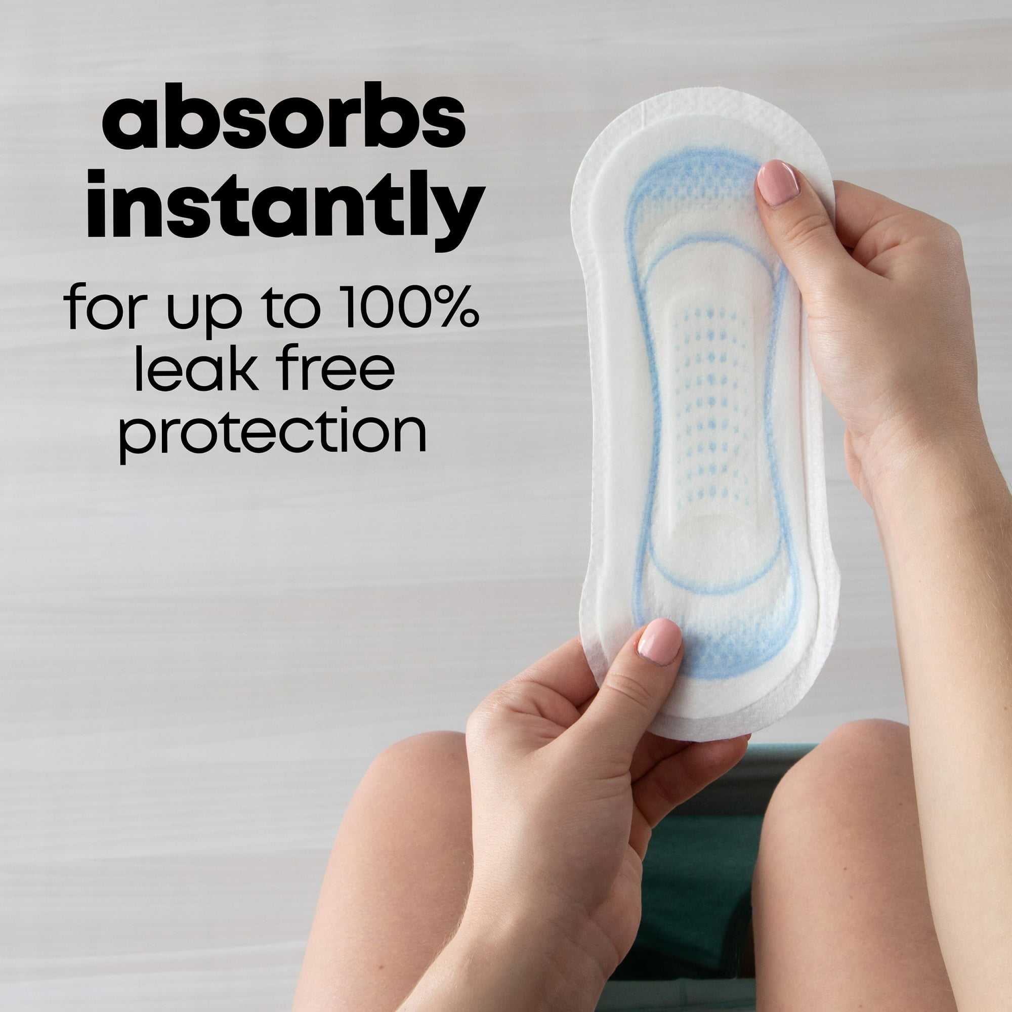 U by Kotex Clean & Secure Ultra Thin Pads with Wings, Heavy Absorbency, 44 Count- Pack of 4