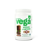 Vega Plant Protein & Greens Powder, Chocolate, 20g Protein, 1.4 Lb