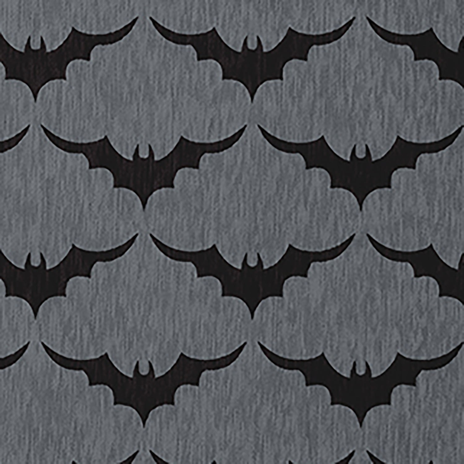 Simply Daisy Bat Colony Steel Gray Halloween Chenille Area Rug, 2' x 3'
