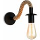 thumbnail image 1 of Vintage hemp rope industrial wall light e27 220v for loft hallway bedroom, 1 of 3