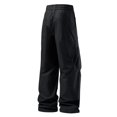 thumbnail image 4 of Mens Loose Fit Cargo Pants with Elastic Waistband Multiple Pockets Casual Straight Leg Trousers for Daily Wear, 4 of 4