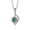 blue-green, variant on 1ct D Color VVS1 Moissanite Pendant Necklace for Women, Four-pronged Pink/Blue/Yellow Diamond Necklaces, Jewelry Gifts for Wife Mom with Certificate