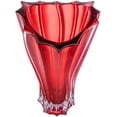 thumbnail image 2 of Aurum Crystal AU52051, 12-1/2" Crystal Bud Vase, Plantica Red Sprayed Flower Jar, 2 of 2