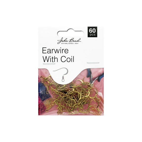 John Bead MHF Earwire w/Coil A Gold 60pc