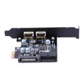 thumbnail image 3 of Tarjeta USB 3.0 PCI-E a 2 puertos Expansión PCI Express Conector de alimentación de 19 pines JShteea  El nuevo, 3 of 3
