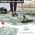 thumbnail image 5 of Green Leaves Outdoor Rug 6x9 Ft - Reversible Patio Rug Outdoor Camping Rugs, Pastoral Natural Leaf Plants Farmhouse Washable Indoor Outdoor Area Rugs, Non-Slip Outdoor Carpet Runner for Deck/Porch, 5 of 8
