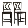 Duhome Wood Counter Height Bar Stools Set of 2, 24" Bar Chairs with
