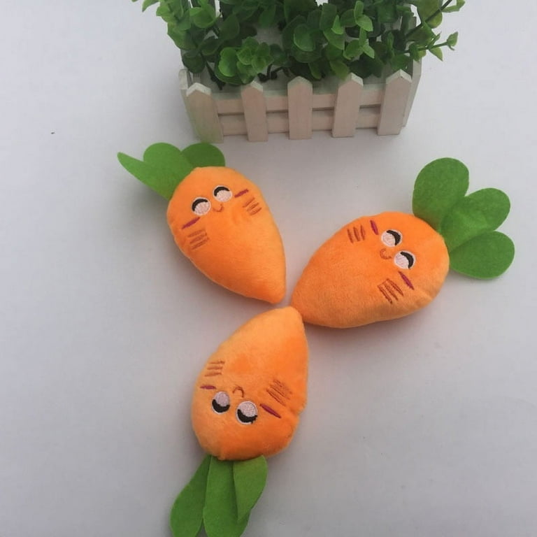 P.L.A.Y Garden Fresh Plush Carrot Dog Toy