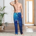 thumbnail image 6 of Lsque Deep Sea Glowing Fishes Print Men's Pajama Pants, Lounge Pant - Comfortable Home Wear,Elastic Waistband, Stylish Design-Medium, 6 of 9