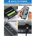 thumbnail image 4 of Radio de emergencia ZHIWHIS ZWS-908 con Bluetooth, 5000 mAh, color verde, 4 of 9
