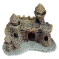 thumbnail image 3 of Antique Mini Castle Landscape Fish Hideaway Ornament Aquatic Fish Tank Aquarium Decoration, 3 of 3