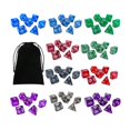thumbnail image 2 of 70x Dados Poliédricos Acrílicos Con Bolsa De Almacenamiento Juguete De Entretenimiento Para D20 D6 Estilo B Sunnimix dados de juego, 2 of 8